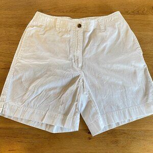 LL Bean Vintage Women's 100% Cotton White Shorts Size 10 Regular